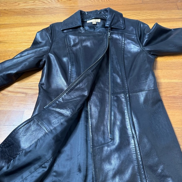 Katherine Kelly Lambs Leather Trench - Picture 11 of 15